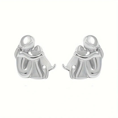 Bicolor Hugg Earrings in Silver and Gold