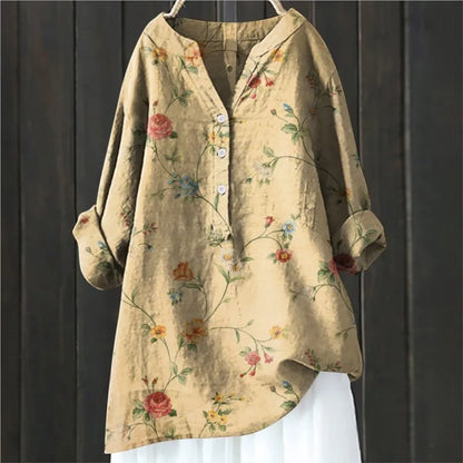 Anny | Floral Button-Down Blouse