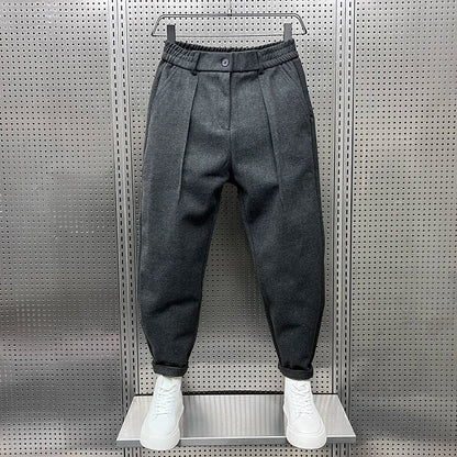 Marcin™ | Elegant Trousers with a Melange Effect