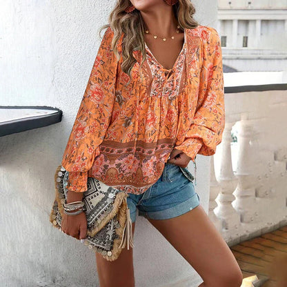 ANIKA I FLOWERED BLOUSE