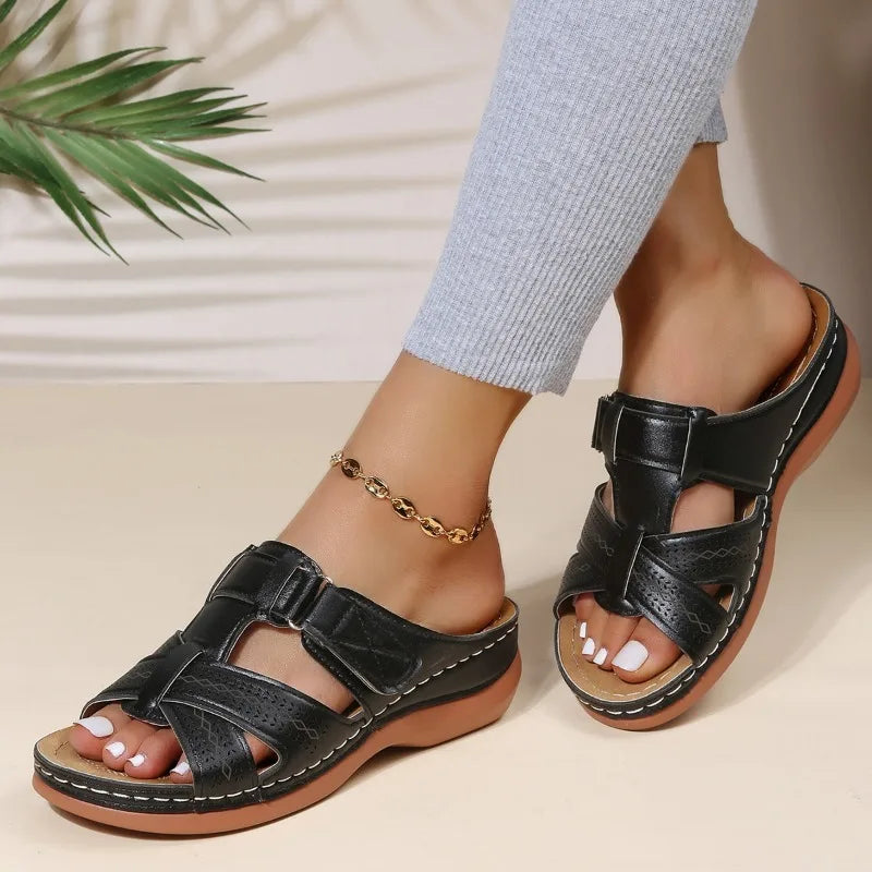 Gaia™ | Women's Vintage Orthopedic Wedge Sandals