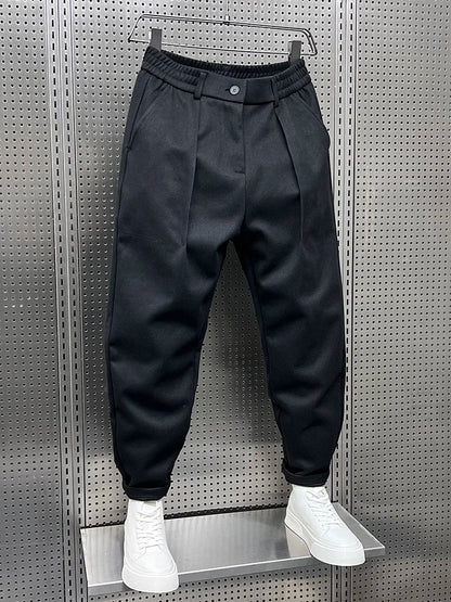 Marcin™ | Elegant Trousers with a Melange Effect