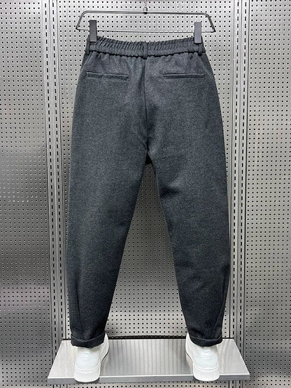 Marcin™ | Elegant Trousers with a Melange Effect