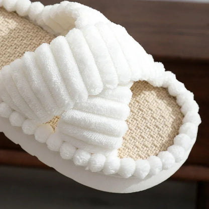 Lush Mellowz Linen Slippers