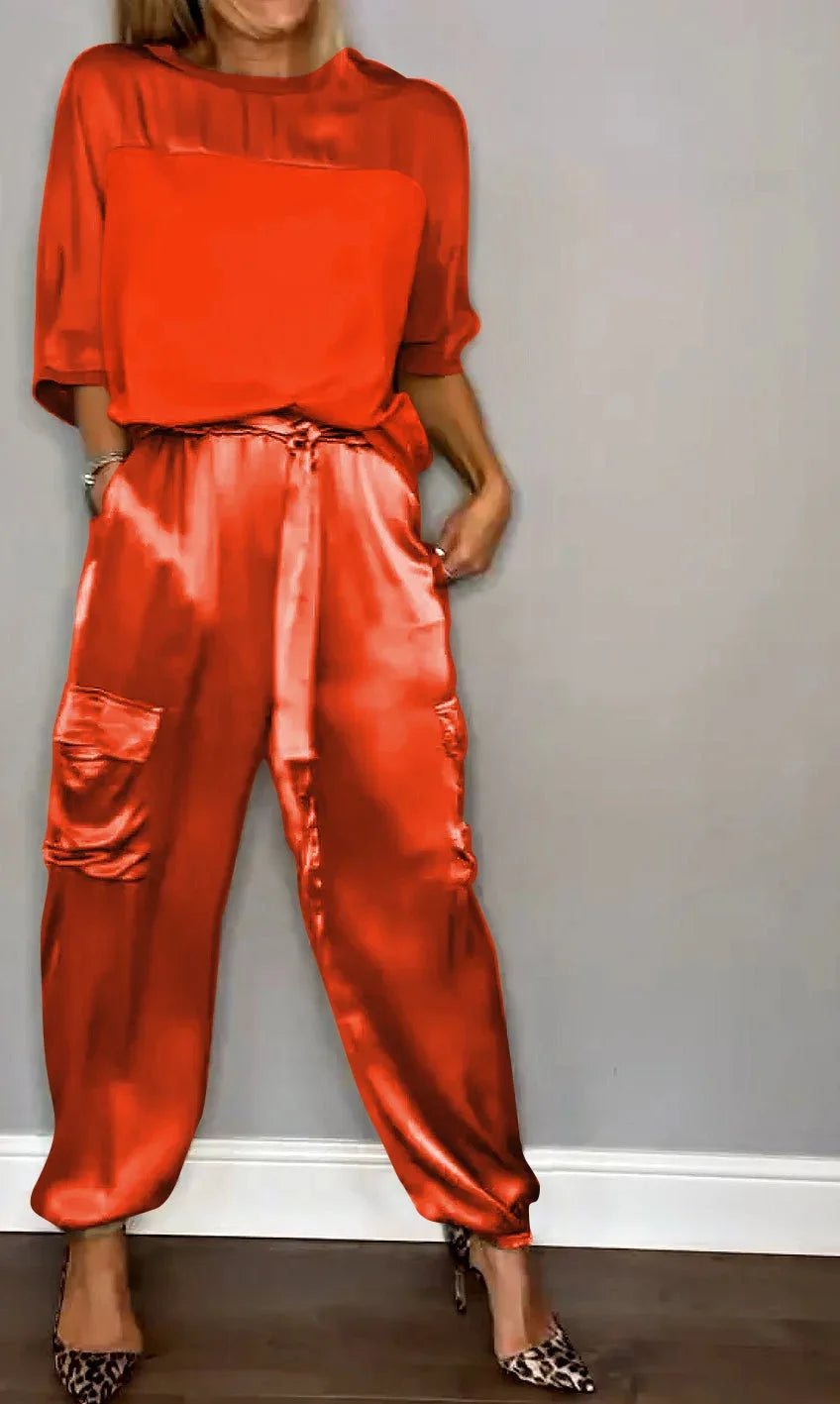 GRACE - SATIN UTILITY LOUNGE SET