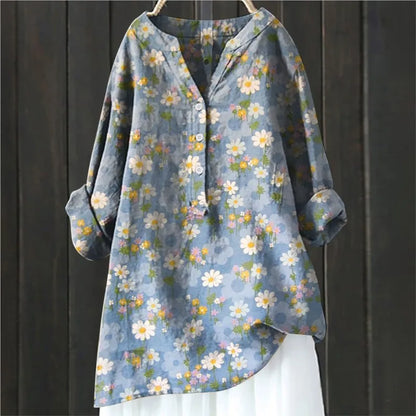 Anny | Floral Button-Down Blouse