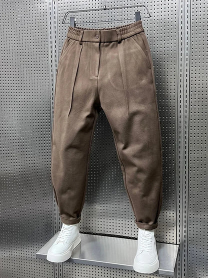 Marcin™ | Elegant Trousers with a Melange Effect