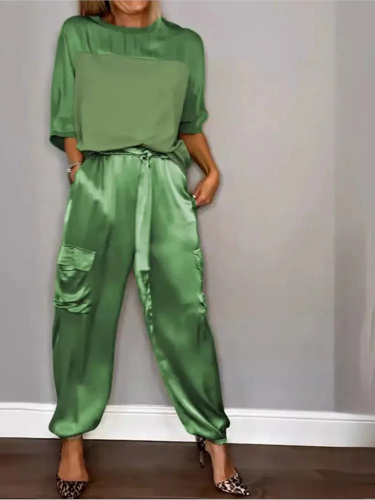 GRACE - SATIN UTILITY LOUNGE SET