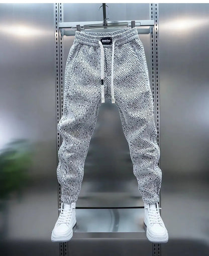 Jukka - Elastic Waist Trousers With Drawstring