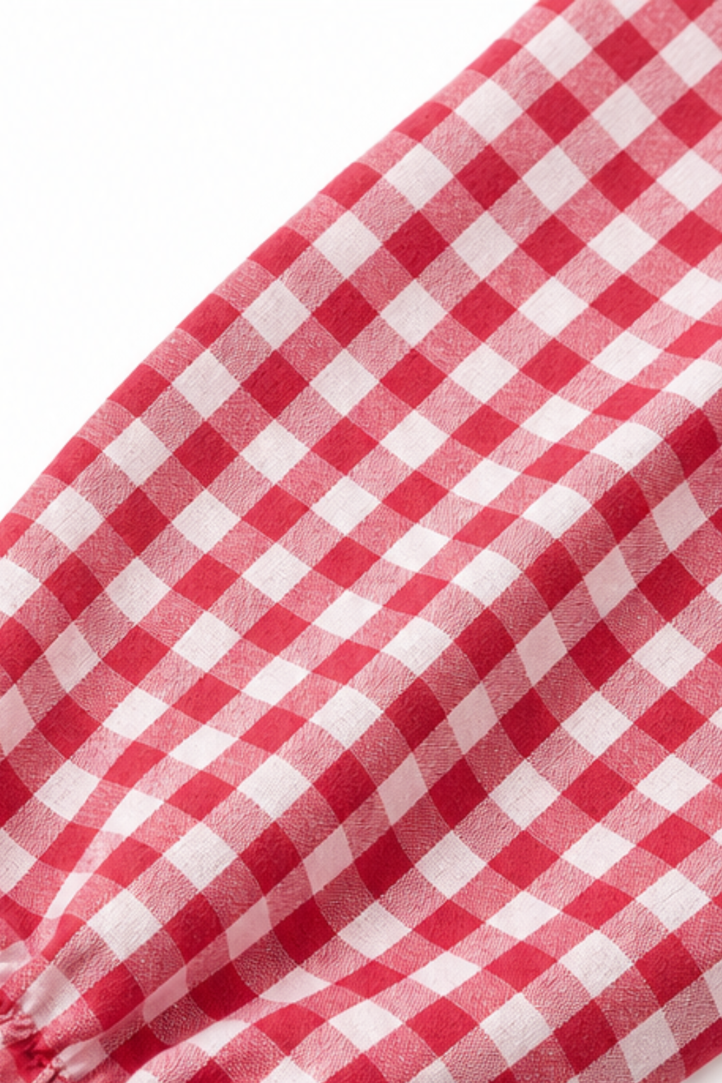 Rufina – Ruffled Collar Checked Print Blouse