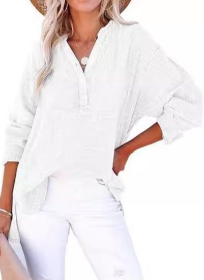 ODETTE – RELAXED ELEGANCE BUTTON BLOUSE