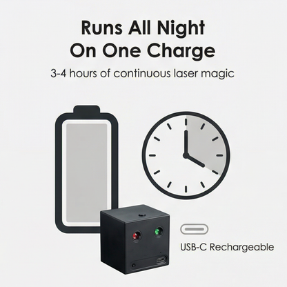 Lumivibe - Rechargeable mini laser party light