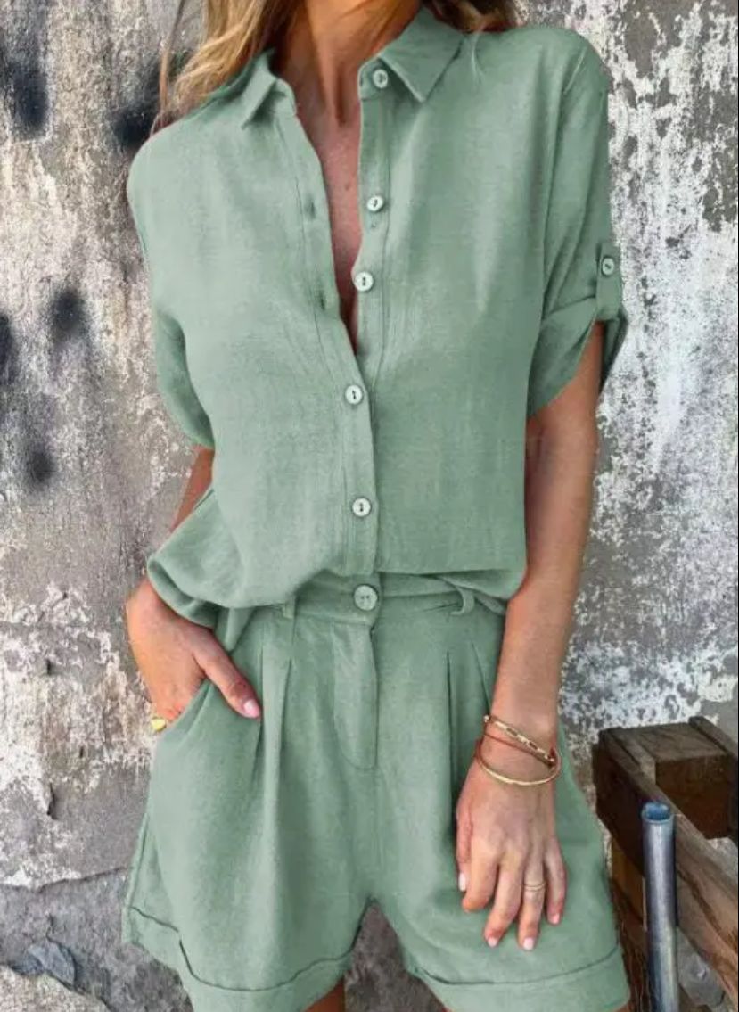 Noa - Two-Piece Linen Blend Set