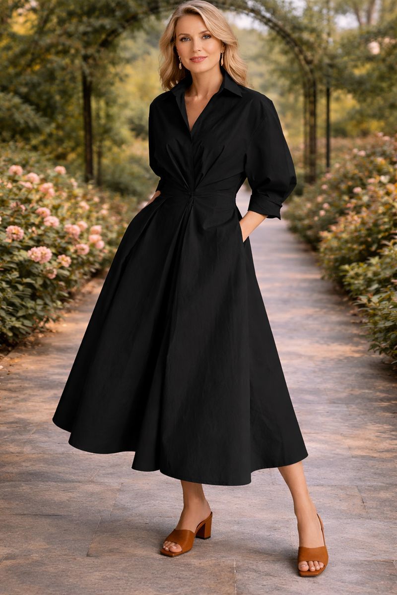Monroe | Wrap-Front Flowing Maxi Dress
