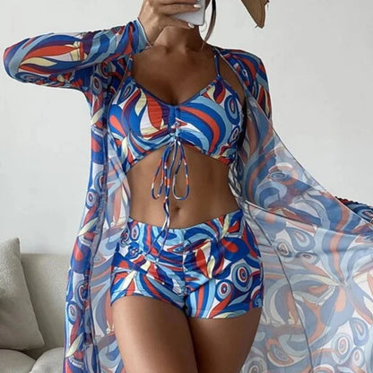 Olivia® | 3 in 1 - bikini top + pants + kimono