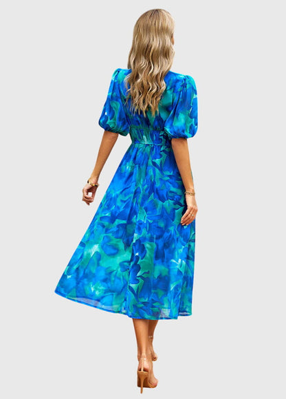 Merlin™ | Flattering Floral Midi Dress