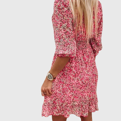 Elisa™ | Floral Puff Sleeve Dress
