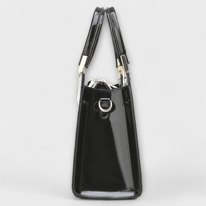 Glossy Crocodile Pattern Handbag