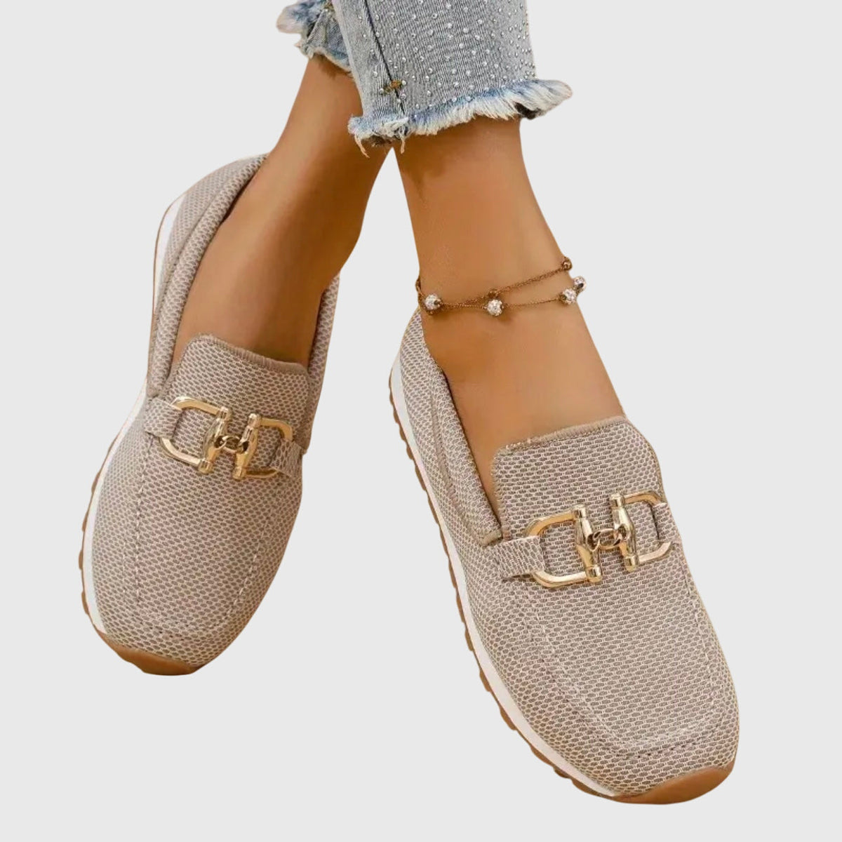 EMMA – ELEGANT TEXTURED SLIP-ON COMFORT LOAFERS