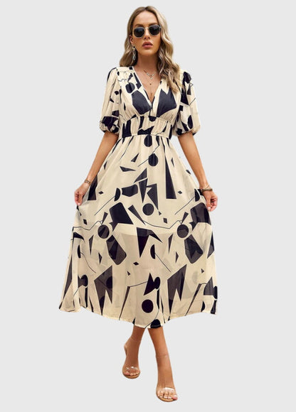 Merlin™ | Flattering Floral Midi Dress