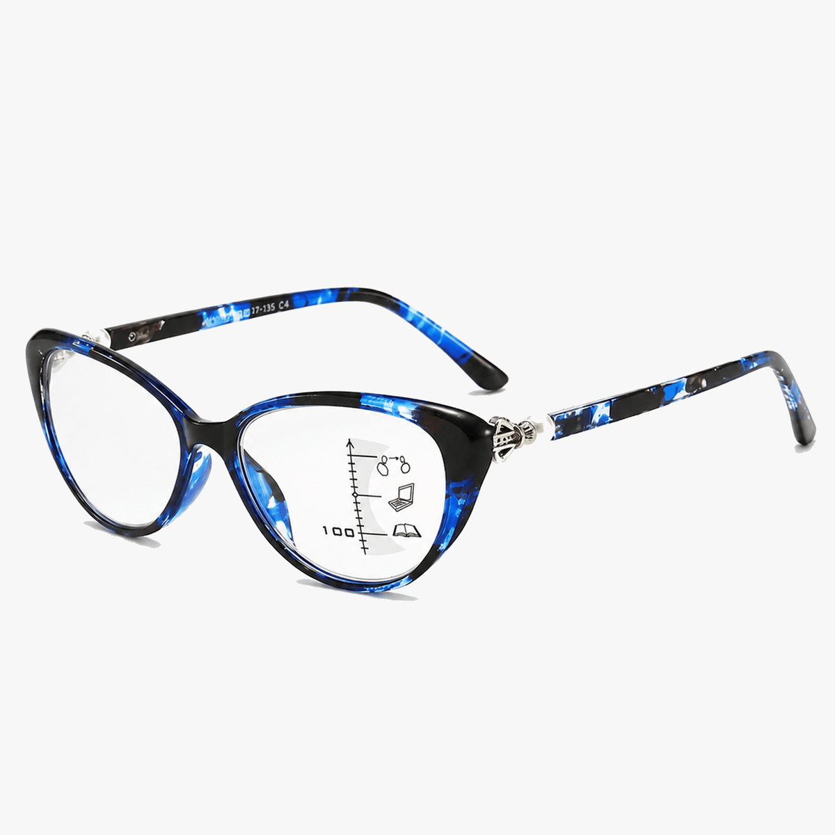 Lumora - Anti-Blue Light Multifocal Cat Eye Reading Glasses (40% Off)