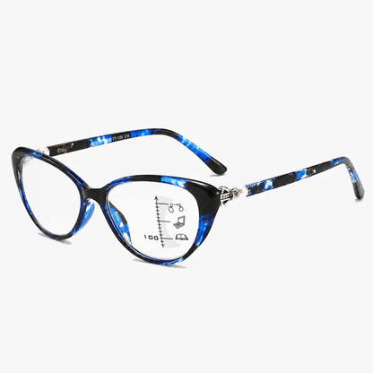Lumora - Anti-Blue Light Multifocal Cat Eye Reading Glasses (40% Off)