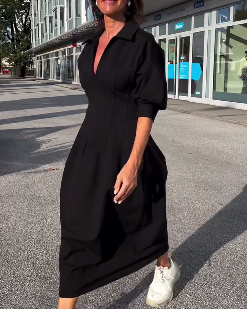CATERINA | Midi Dress with Elegant Line and Maximum Comfort from Morning to Evening