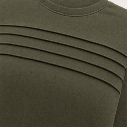 Wearbella – Pleated Round-Neck Loungewear Set