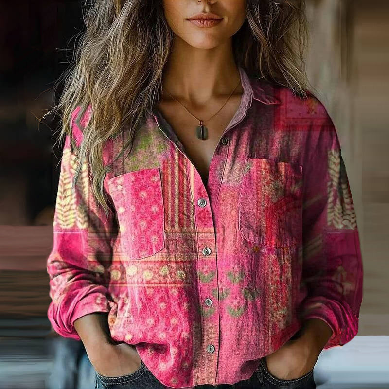 NIVES I PRINTED VINTAGE BLOUSE