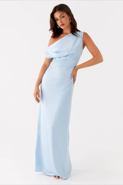 CLAIRE – ELEGANT DRAPED EVENING DRESS