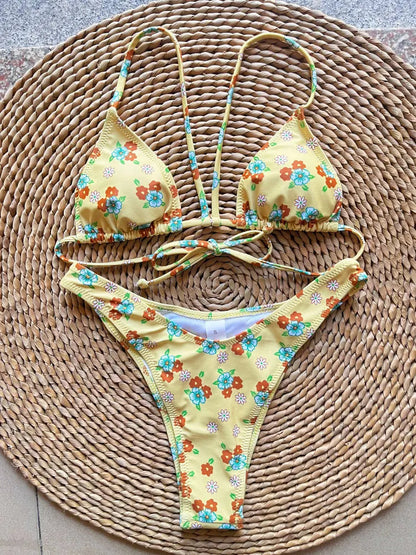 SoSoof - Brazilian Bikini with Floral Print