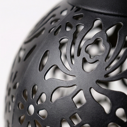 Lumivine – Solar Hanging Lantern with Floral Shadow Art