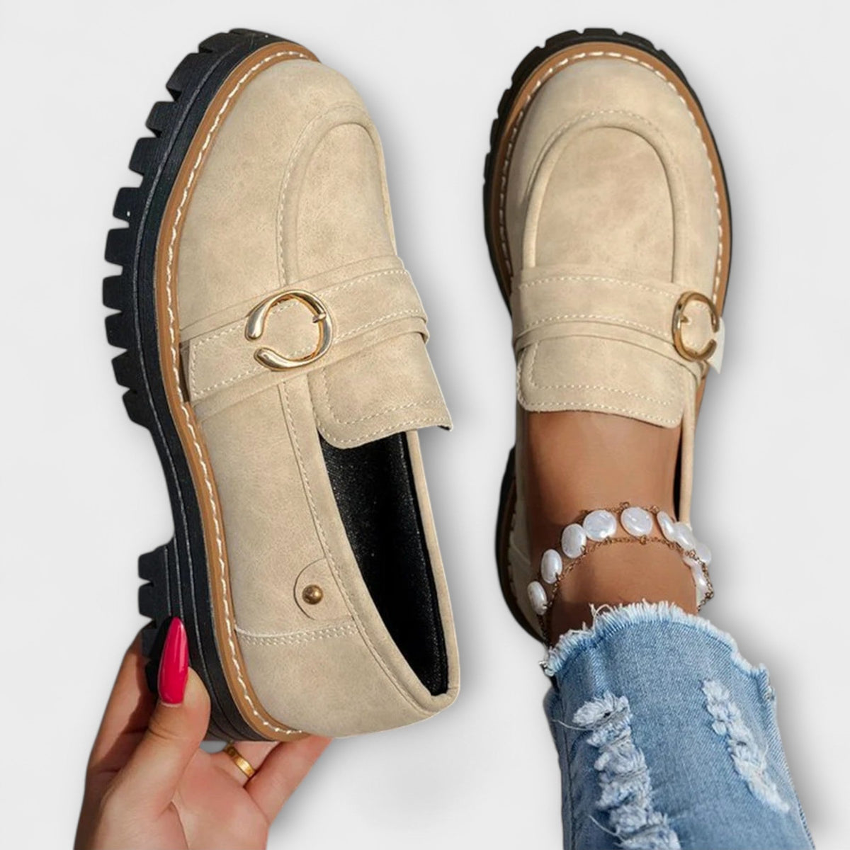 Laura – Everyday Moccasins with Round Toe