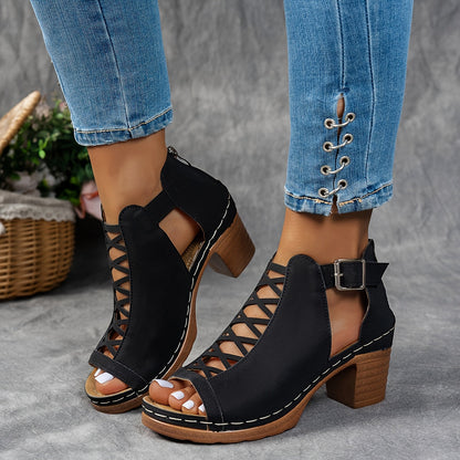 Nessa™ Lattice-Heel Sandals