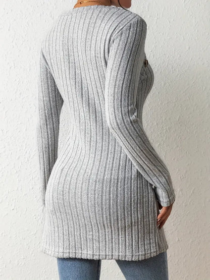 WANDA I ASYMMETRICAL KNIT TOP
