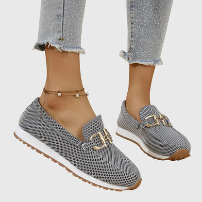 EMMA – ELEGANT TEXTURED SLIP-ON COMFORT LOAFERS