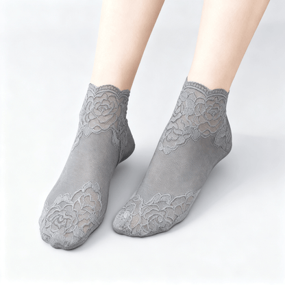 Feeluxe - Elegant Lace Socks for Women
