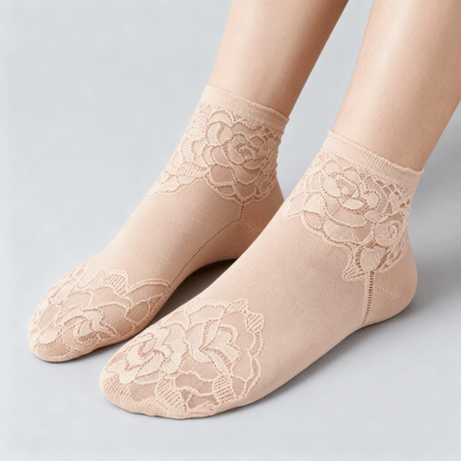 Feeluxe - Elegant Lace Socks for Women