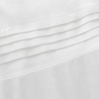 Draperie – Draped-Neck Pleated A-Line Wedding Guest Dress