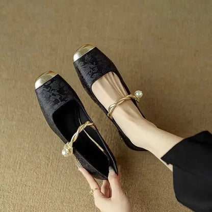 Calista - Trendy Square Toe Women's Pumps