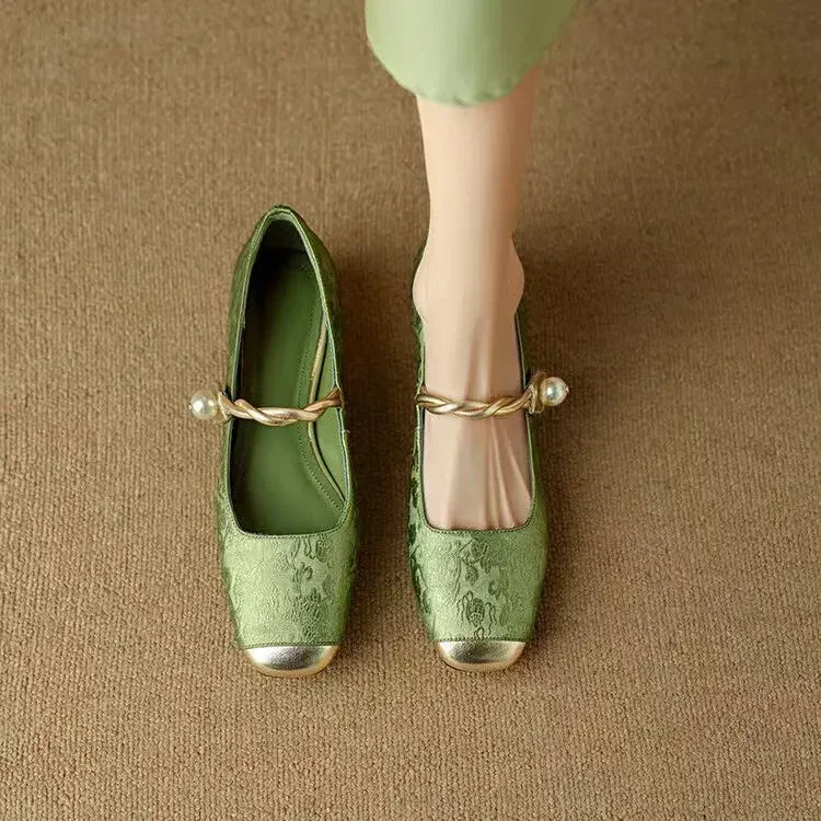 Calista - Trendy Square Toe Women's Pumps