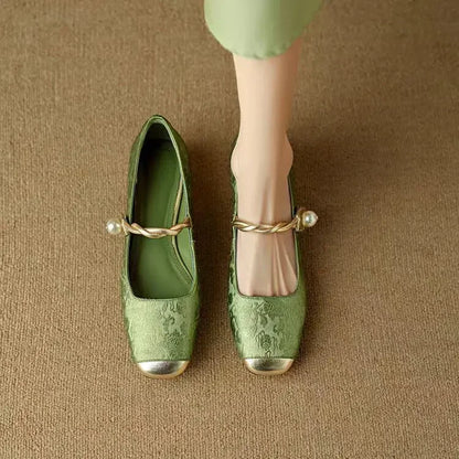 Calista - Trendy Square Toe Women's Pumps
