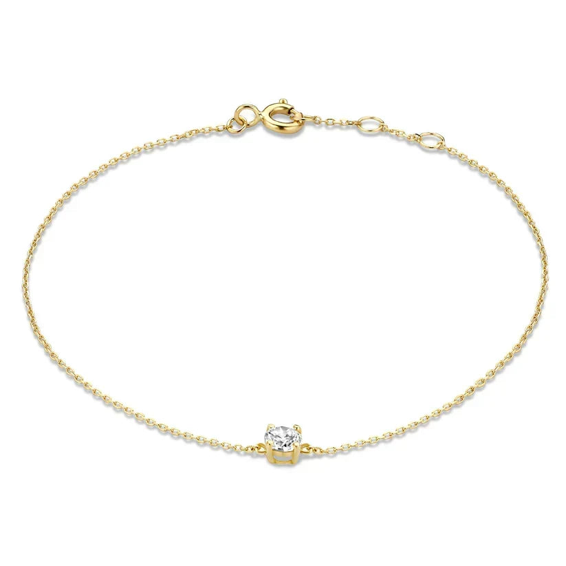 Dalynette | Bracelet with Moissanite Stones 14k Gold