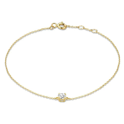 Dalynette | Bracelet with Moissanite Stones 14k Gold