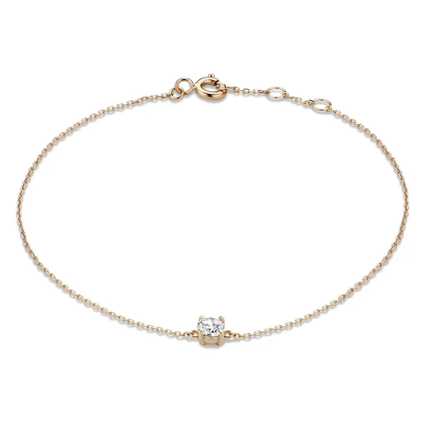 Dalynette | Bracelet with Moissanite Stones 14k Gold