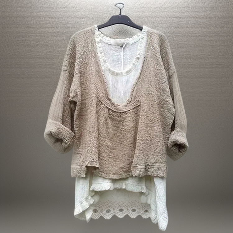 Willow┃Comfortable Casual Set with Two Long Sleeve Shirts
