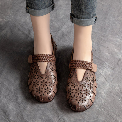 Sienna - Women’s Cow Leather Comfy Flats