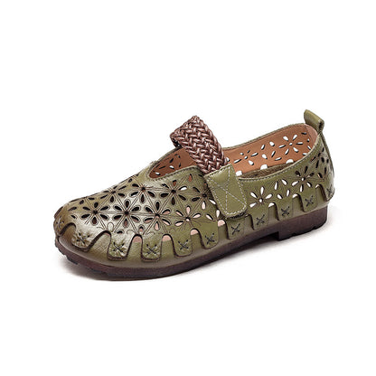 Sienna - Women’s Cow Leather Comfy Flats