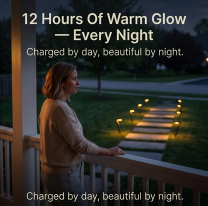 Lumenly – Sculptural Solar Pathway Lights (Set of 4)