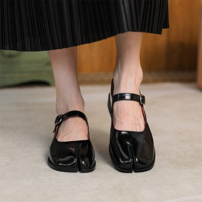 Martha Leather Mary Janes